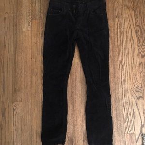 MOTHER black velvet jeans